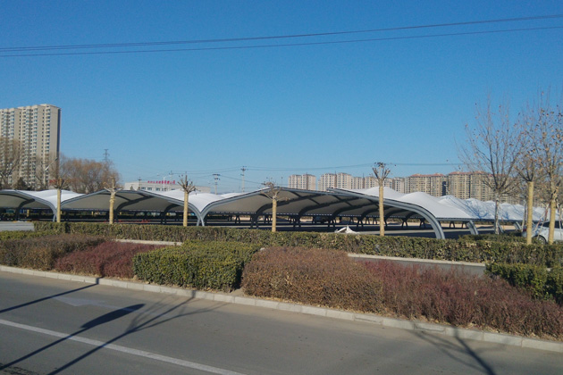 哈爾濱膜結構車棚對城市發展有什么作用